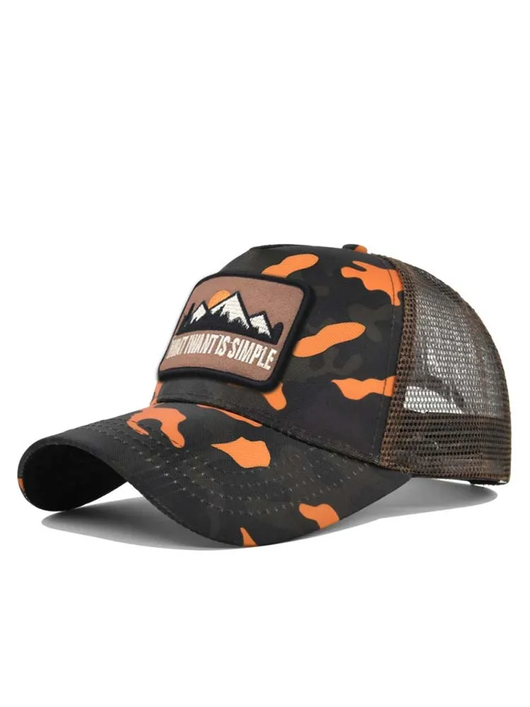 AliExpress NONE Letter Mesh Breathable Hat Women Men Embroidery Blocking Baseball Cap Sunshade Outdoor Sports Cycling Travel Sun Hat Dad Hat