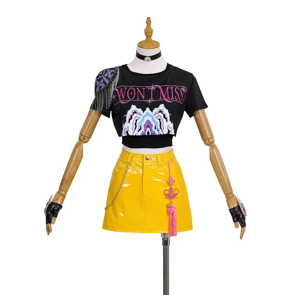 

Cosersea Mira Cosplay Costume Anime KPOP Demon Hunter Mira Role Play Halloween Women Dress Carnival Party Cos Outfit Fullset