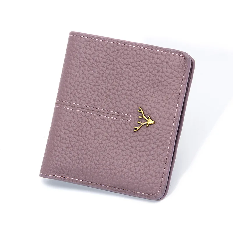 Western RFID Blocking Elk Design Car Line Multi Card Slots Women Wallet Large Capacity Purse for Ladies