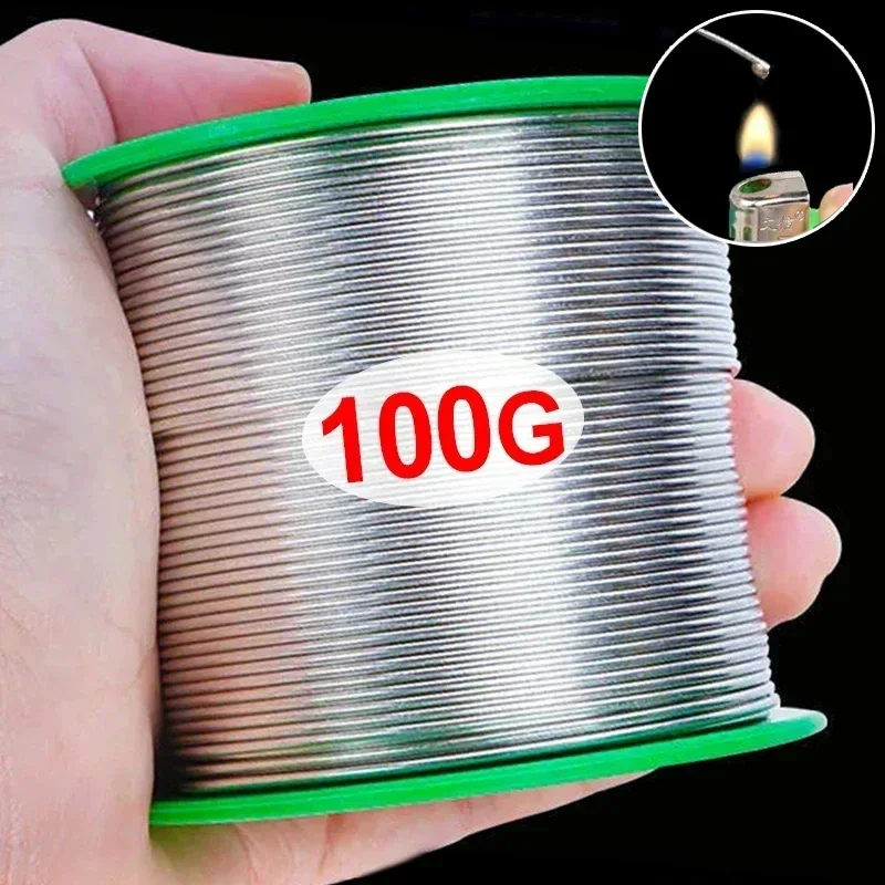 100/20g Easy Melt Solder Wire Stainless Steel Low Temperature Aluminum Copper Iron Metal Weld Cored Welding Wires Soldering Rods