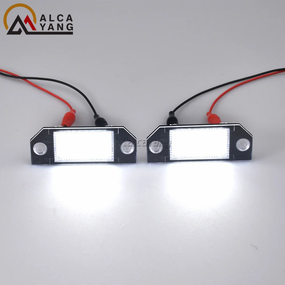 

2PCS LED License Plate Light For Ford Focus 2 MK2 2003-2008 C-MAX No Error Backlight Number Plate light Lamps