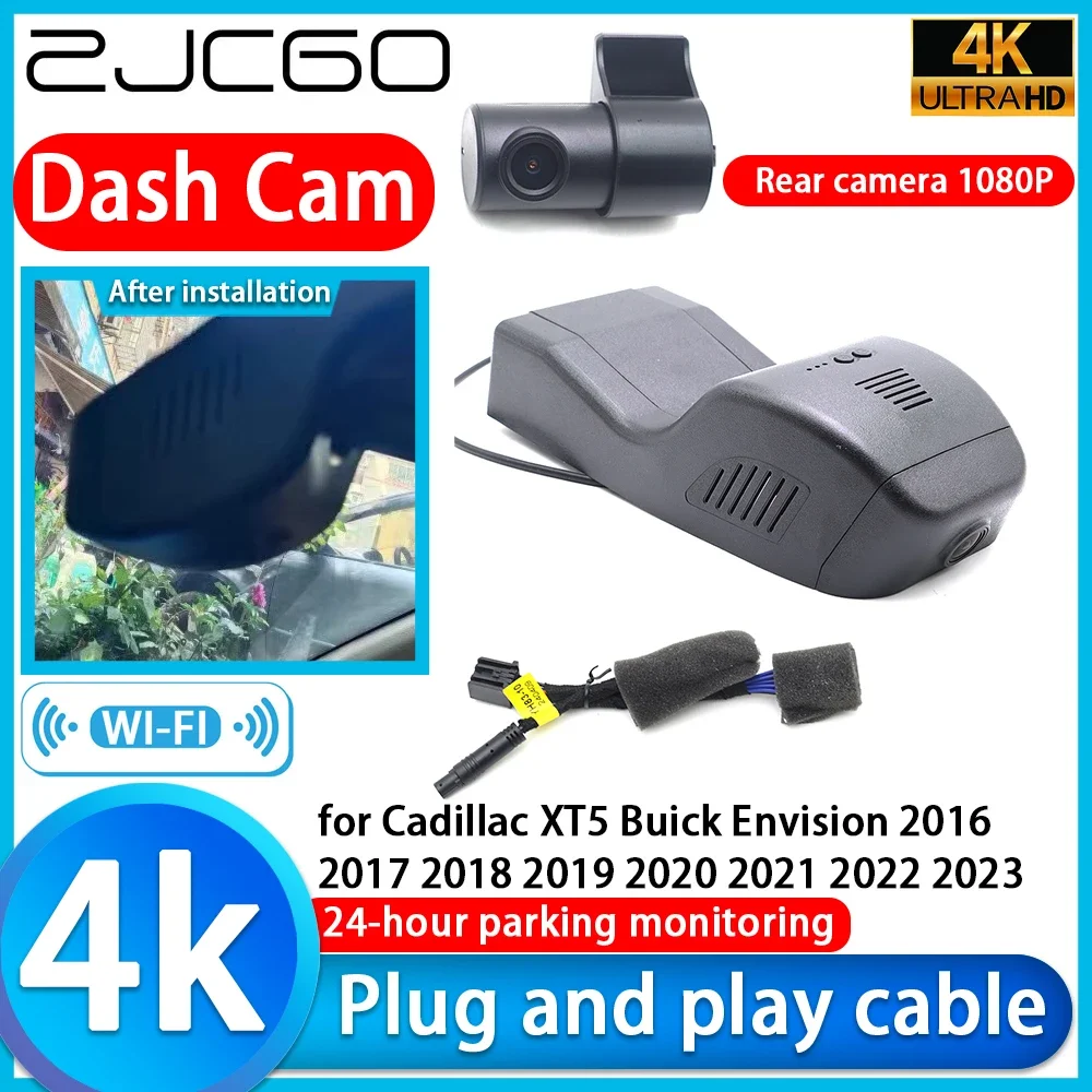 

ZJCGO Video Recorder 4K UHD Plug and Play DVR Dash Cam for Cadillac XT5 Buick Envision 2016 2017 2018 2019 2020 2021 2022 2023