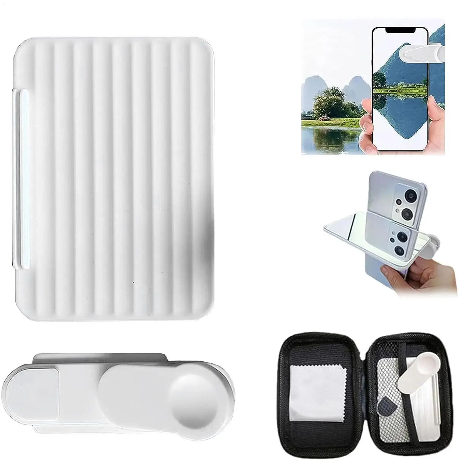 

Портативный комплект зажимов для зеркала камеры для смартфона, ручное зеркало для смартфона, комплект зажимов для отражателя селфи для путешествий