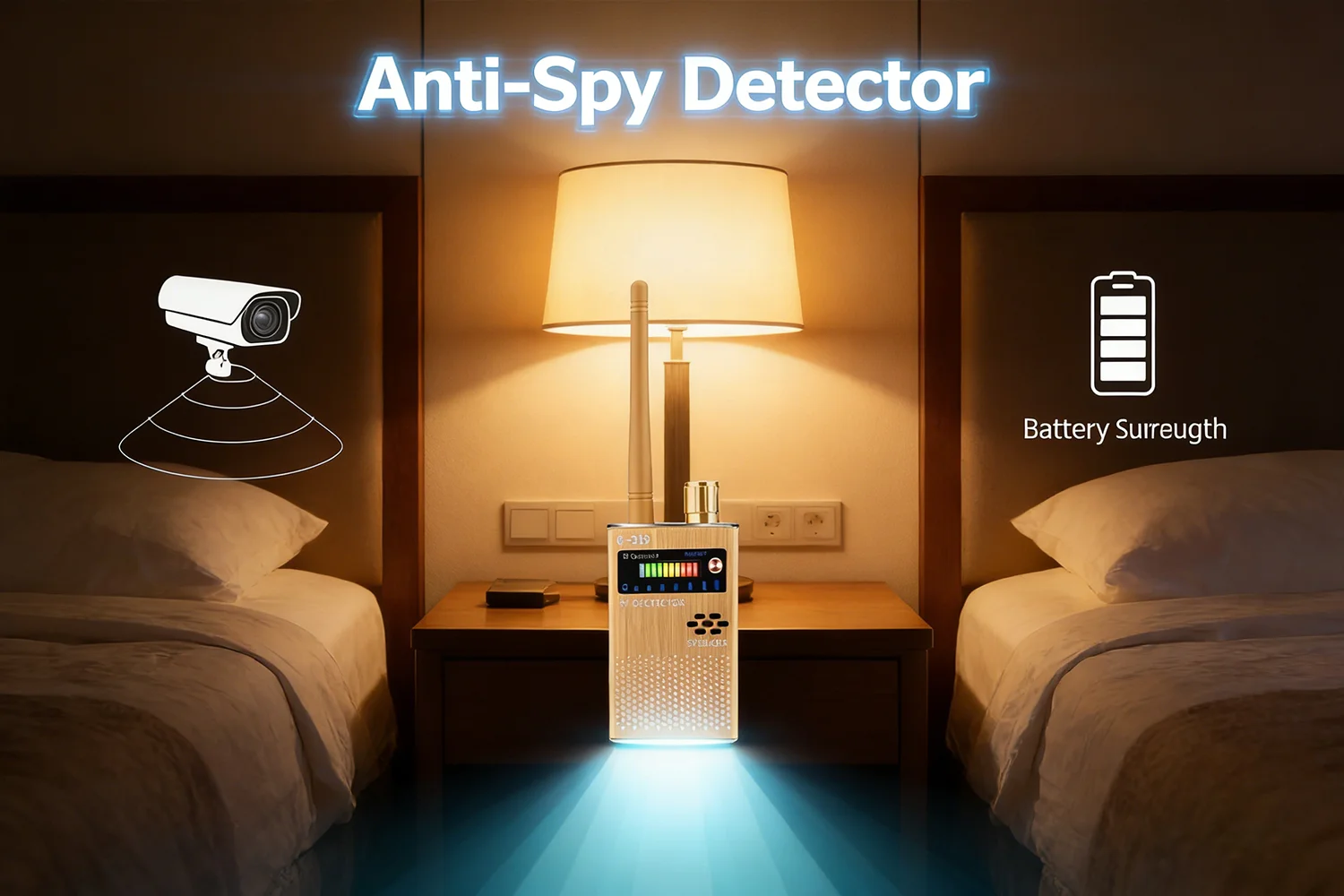 

G319 Wireless RF Signal Detector Bug Anti Spy Camera Detect GSM Audio Finder GPS Tracker Anti Eavesdropping WiFi Signal Scanner