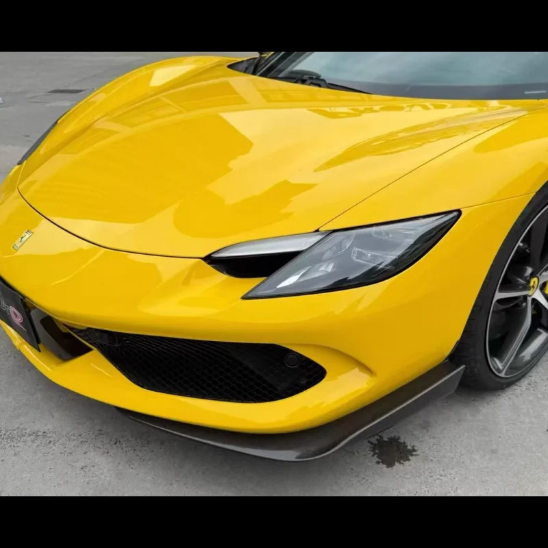 

Suitable for Ferrari 296GTB Modified AF Style Dry Carbon Fiber Front Bumper Edge High-quality Body Kit