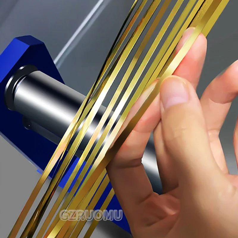 BFFT1-10 Metal Slitting Machine Gold Silver Copper Sheet Slitter Equipment Multi-Lane Precious Metal Sheet Tape Cutting Machine
