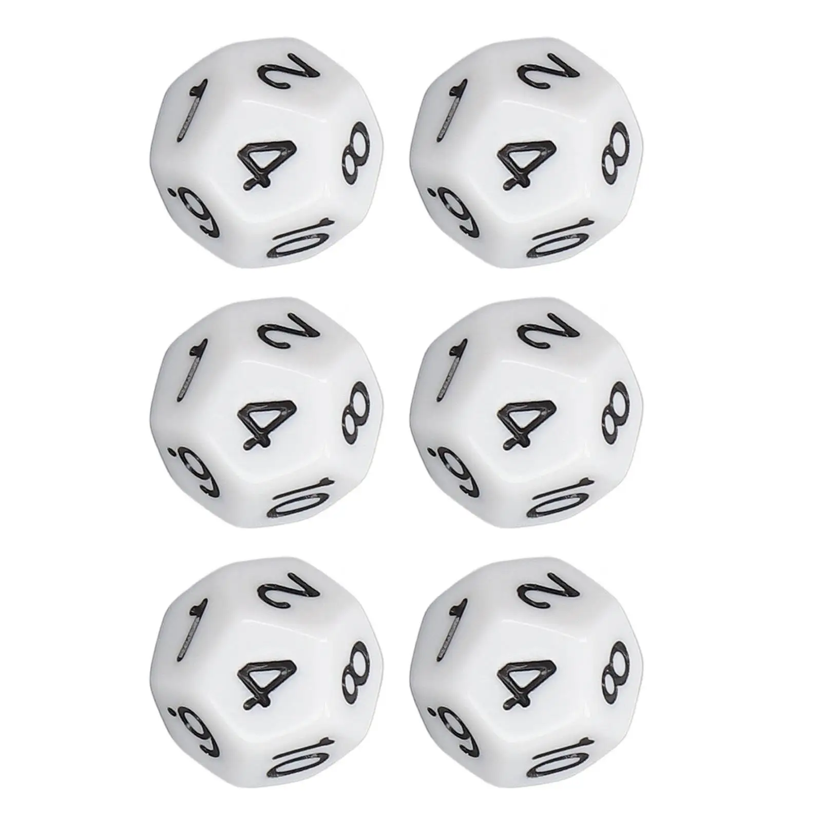 Large 12-Sided Polyhedral Dice with Big Numbers - Perfect for education and Games