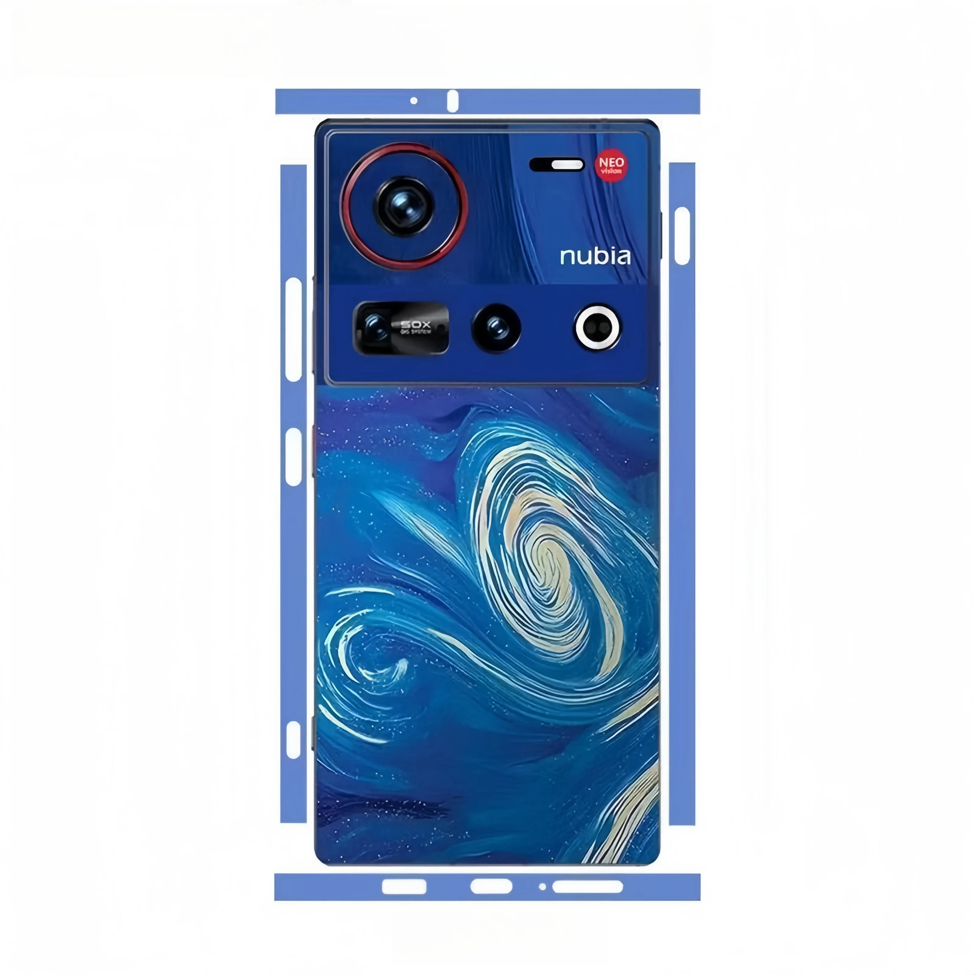 Colorful Sticker for Nubia Z70 Ultra Z50 Ultra 5G Back Screen Protector Hing Side Skin Protective Film Z60 ultra