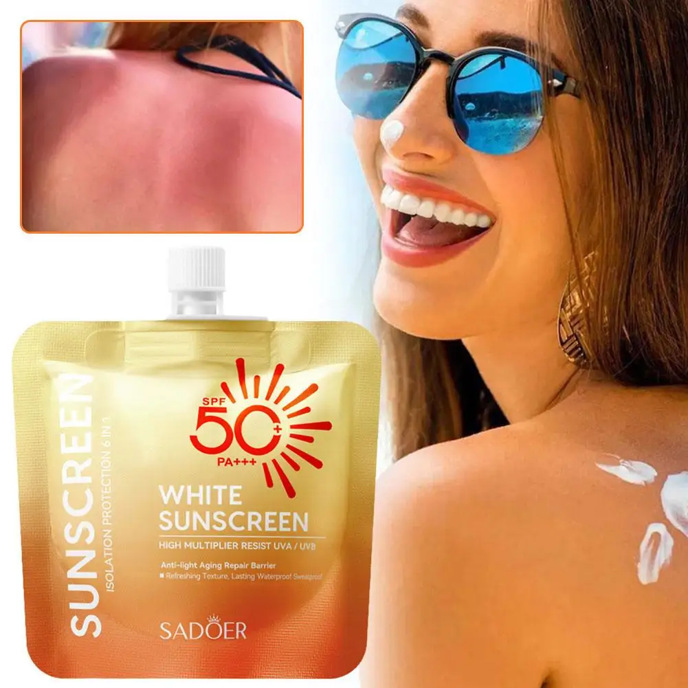 Портативный солнцезащитный крем для лица и тела Spf 50 + Pa +++ освежающий Осветляющий Водонепроницаемый увлажняющий УФ-протектор 30 мл G2q4