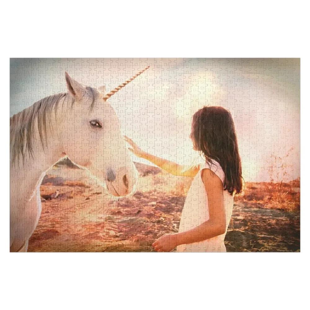 

Colorful Unicorn Jigsaw Puzzle Personalized Child Gift Photo Custom Custom Gifts Puzzle