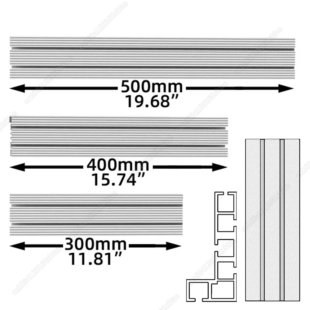 알루미늄 멀티 T-트랙 울타리 목공 마이터 트랙 울타리, DIY T 슬롯 밴드 톱 지그 마이터 트랙 슬라이딩 브래킷 마이터 게이지 백커