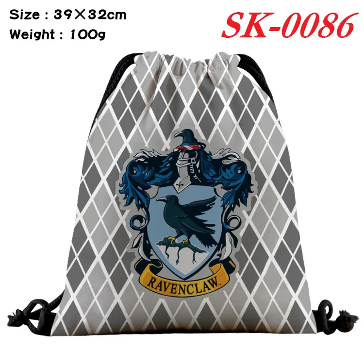 19styles Harries Potters Drawstring Pockets 39X32CM High Capacity Drawstring Backpack Storage Bag Movie Peripherals Fan Gifts