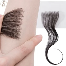 Tess 10 Polegada feminino topper templo perda de cabelo mão gancho renda único nó 4g natural substituição do cabelo humano invisível peruca