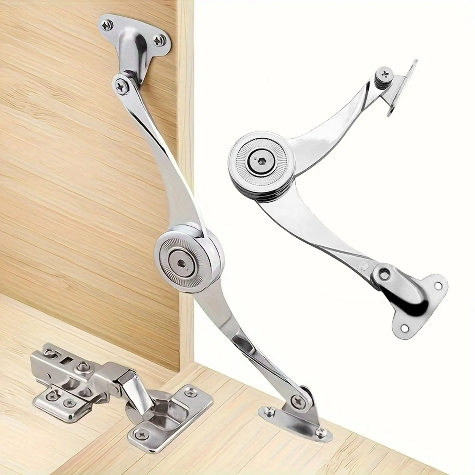 

Hydraulic Randomly Stop Hinges Kitchen Cabinet Door Adjustable Polish Hinge Furniture Lift Up Flap Stay Support Hardware