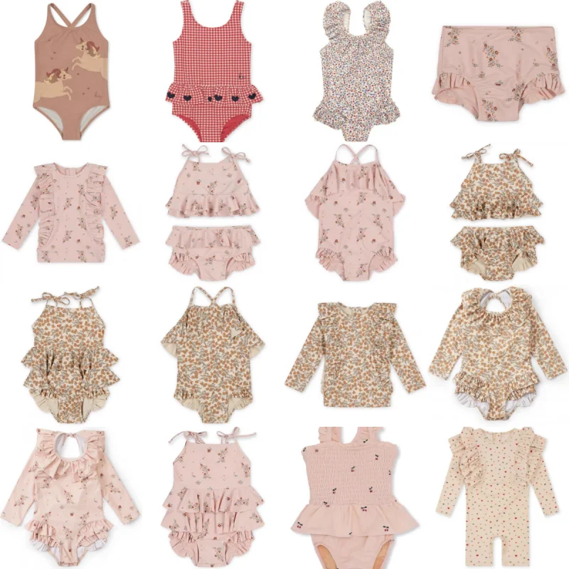 In Stock  KS Children's Summer Boutique Children's Swimsuit, Pretending To Be A Boy and Girl Swimming Set