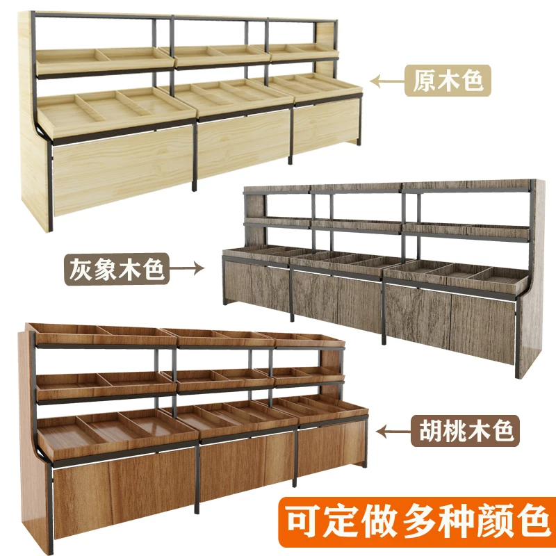 Supermarket fruit shelves Multifunctional vegetable fresh Convenience stores Adjustable cretive multi-layer general