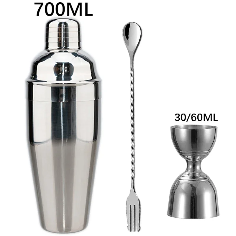 

2025 New Cocktail Shaker Professional Stainless Steel Bartender Wine Cup Cocktail Mixer Martini Cocktail Shaker Bar Set