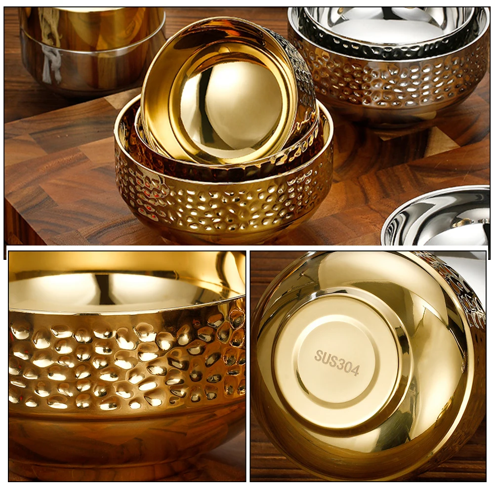 

Stainless Steel Bowl Large Soup Mixing Prep Kitchen Gadgets Multi- Restaurant Baking Storage Fruit Noodles