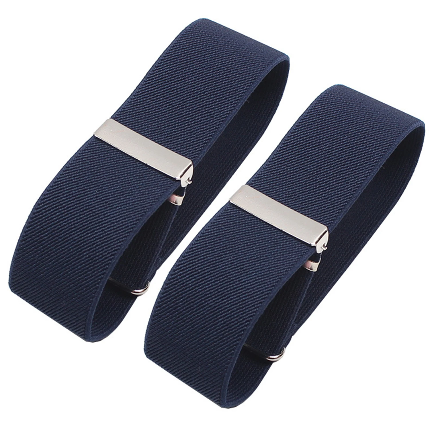 Mens Sleeve Garters Holders Stripe/Plaid Arm Bands Sleeve Shirt Groom Elastic Garter Metal Bracelet For Ladies Non-Slip Straps