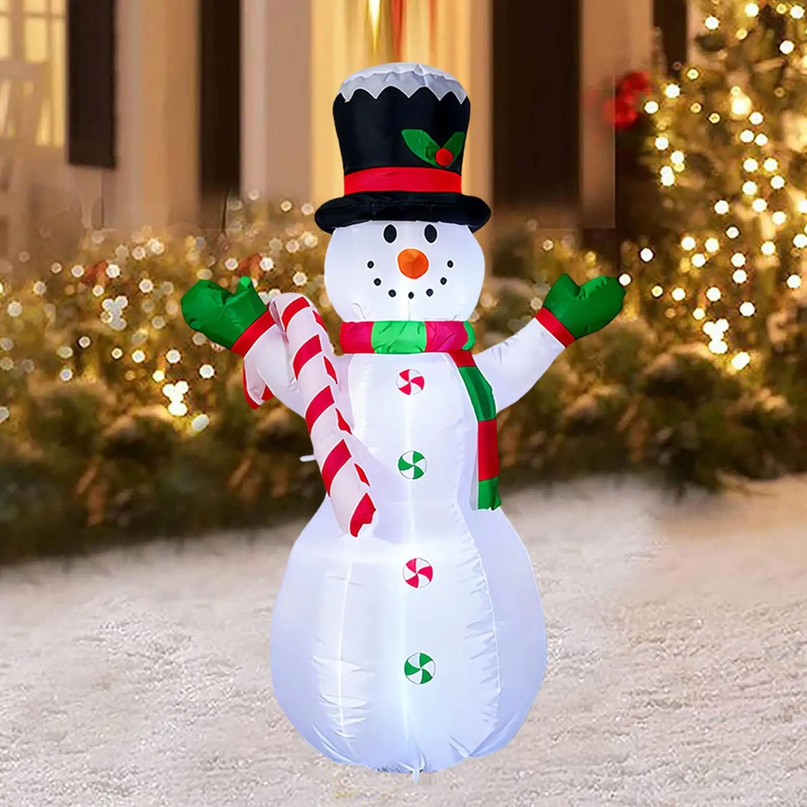 4 ft Inflatable Snowman Funny Christmas Inflatables for Garden Patio Festive