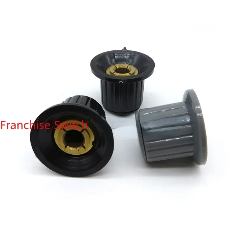 10PCS Potentiometer Encoder Cap Plastic Knob  KYP25-18-6J Band Switch Universal Circular D-shaped Shaft