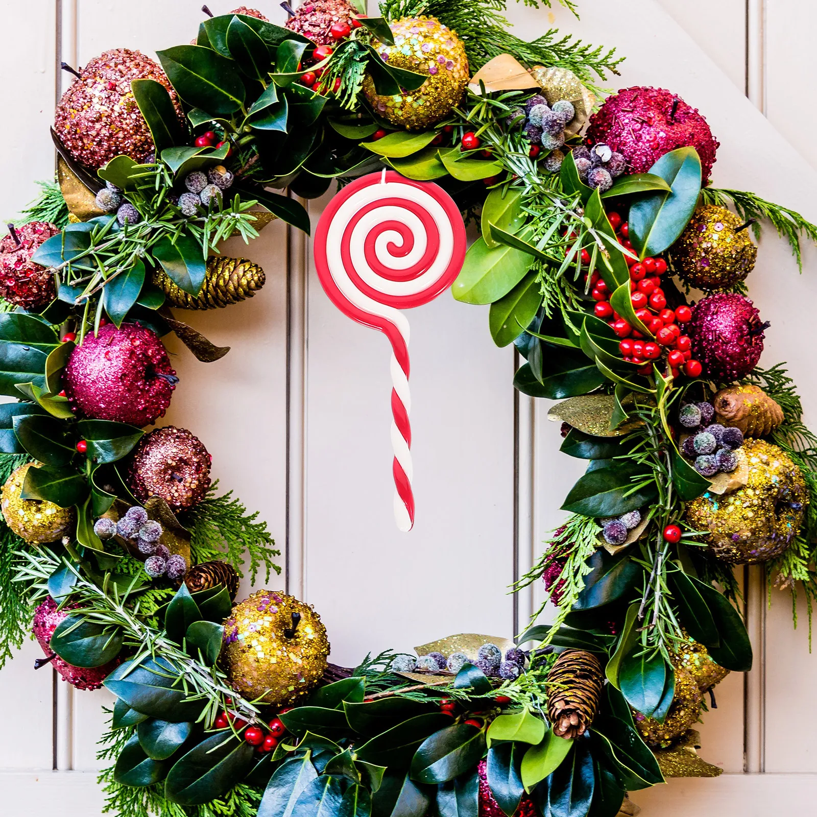 

20pcs Lollipop naments Style for Christmas Tree Decor Indoor Outdoor Party Favors Xmas Christmas Lollipop Pendants Gifts