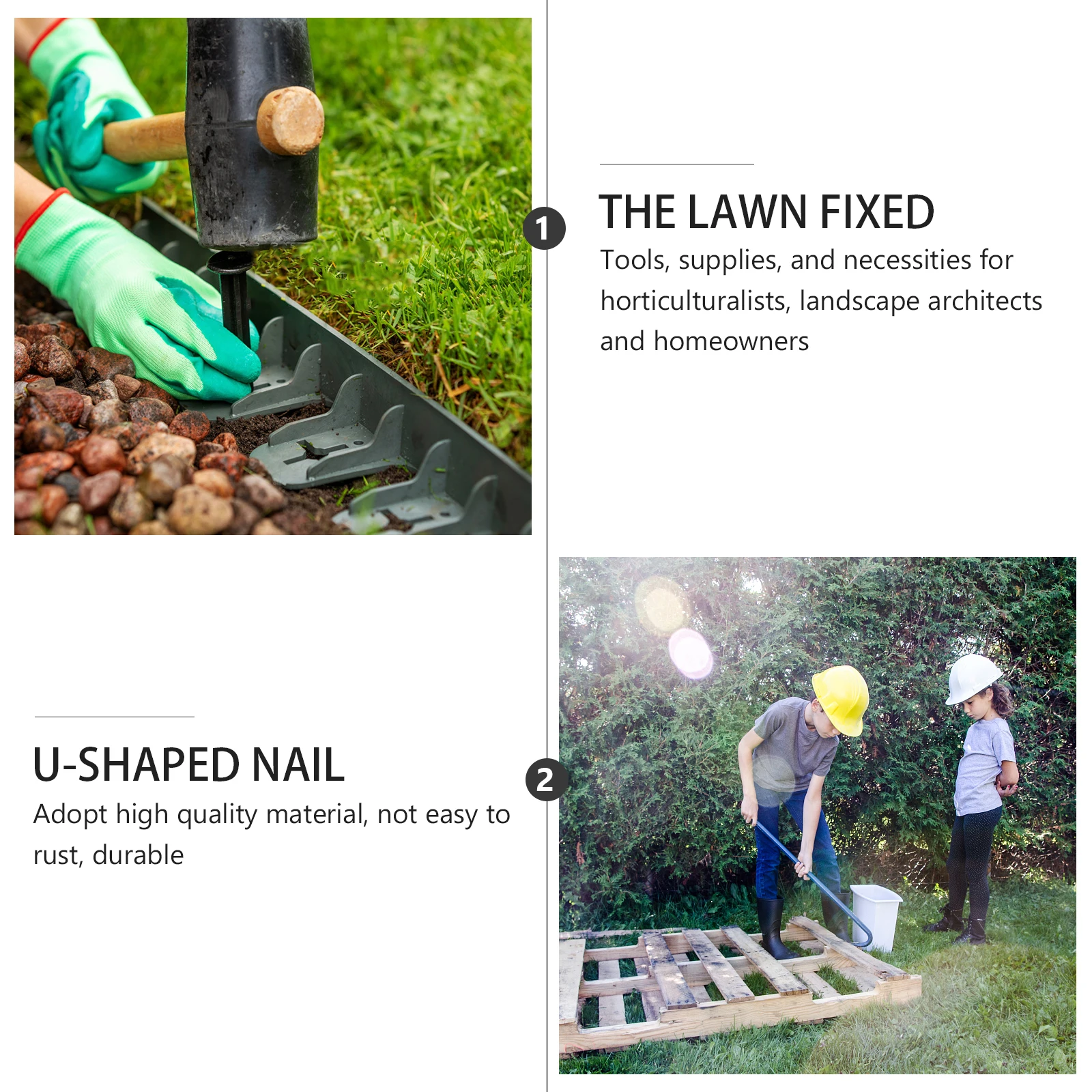 

Garden Stakes U shaped Metal Ground Pegs Lawn Staples Galvanized Wire for Tents Canopies Tarps L scaping Garden Plants Secure