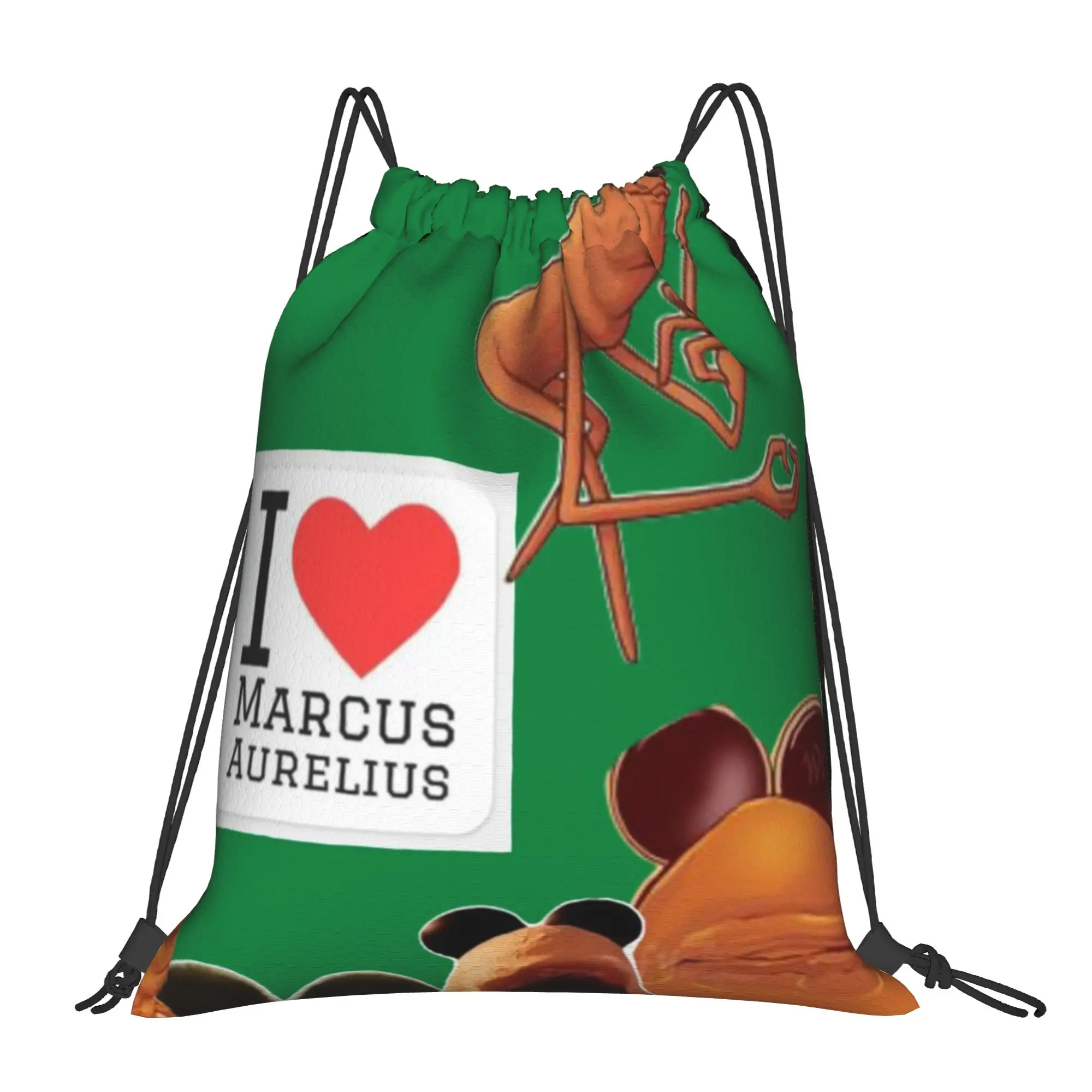 Marcus The Worm 13 Marcus The Worm Drawstring Bags Hiking Unisex Storage Organize Bundle Pocket Rope Bag