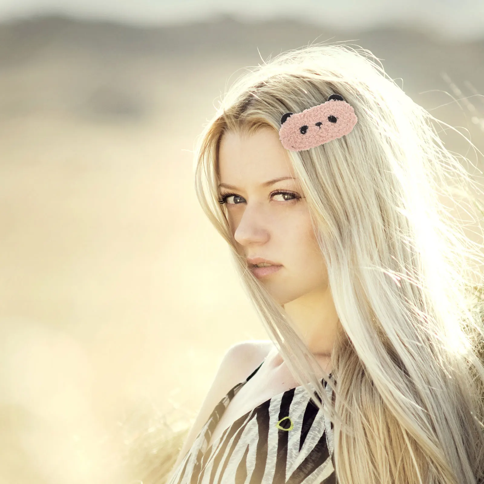 

4pcs Clips Panda Animal Hairpin Stylish Hair Barrettes For Women Girls Daily Styling Accessories Tools For Clothing