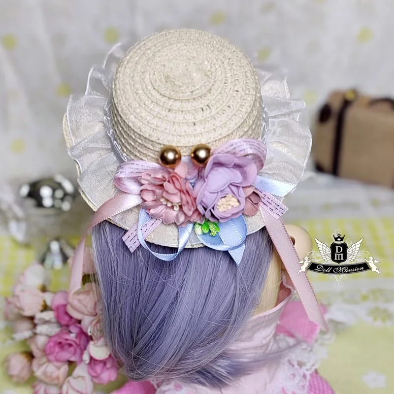 

Uncle 70cm 1/3 1/4 BJD Blythe Woven Wave Flowers Straw Hat Sun Hat Doll Accessories SD MSD Dollfie AOD DD EID MID LUTS SOOM DZ