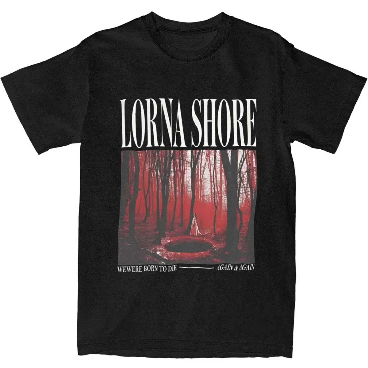 

Men's Lorna Shore American Music T-Shirts Album Cotton Tops Summer Vintage Short-Sleeve T-Shirt O Neck Hippie Tshirt New Arrival