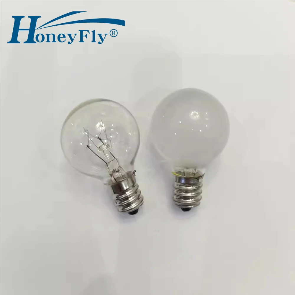 HoneyFly 5pcs G30 Incandescent Bulb E12 24V/110V/ 5W/10W 30*49mm Clear/Frosted 2700K Old-fashioned Tungsten Lamp Clear Glass
