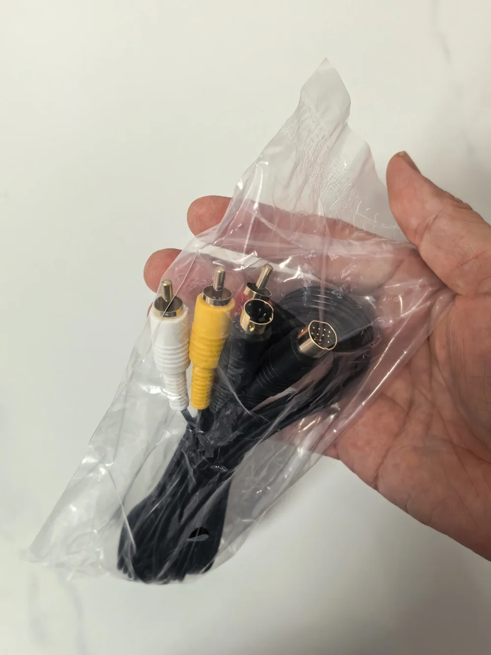10 Pcs 3 RCA Gold-plated S- AV Video Cable For SEGA Saturn S-Video AV Cable