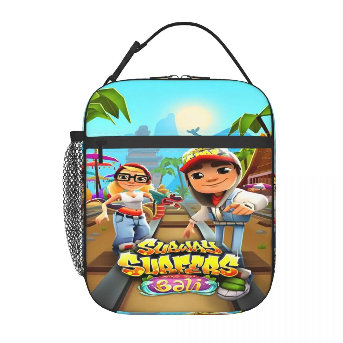 Subway Surfers Funny Game Thermal Insulated Lunch Bags for Travel Portable Food Bag Cooler Thermal Lunch Boxes