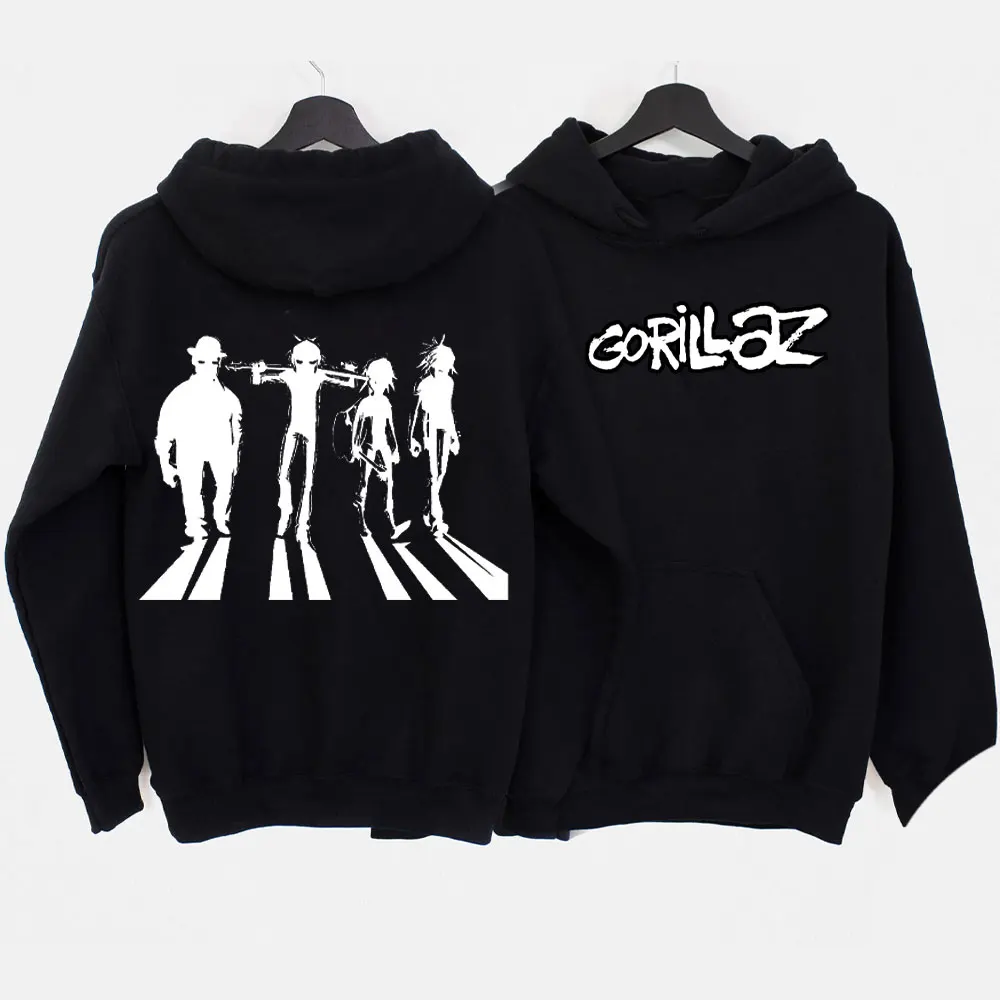 New in Hoodies & SweatshirtsGorillaz Album Print Hoodie for Men Music Band Long Sleeve Cracker Island Clothing Unisex Streetwear