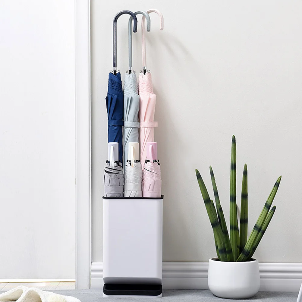 

Six-Hole Umbrella Rack Plastic Leakproof Detachable Base Anti-Dump Organizer Stand for Long Handle Folding Umbrella Holder