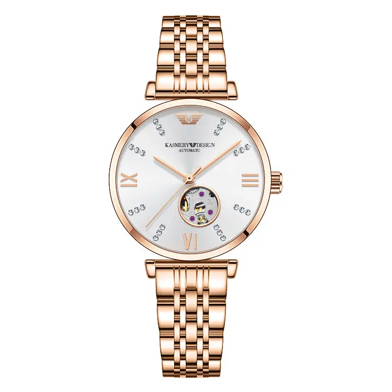 Swiss genuine new gypsy star automatic mechanical watch waterproof fashion trend hollow luxury women waterproof quartz watchgift