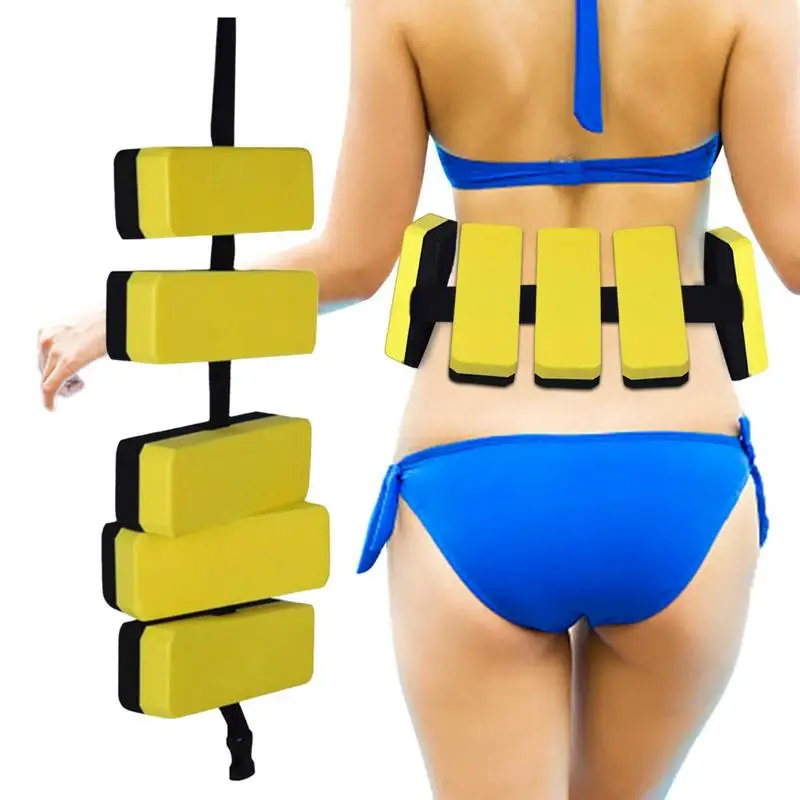 1pc Swim Belt Back Float Swim Trainer With EVA Foam Training Aid Waist Belt Adjustable Kids Swim Trainer Tool Safe Bubble Belt