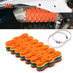 Motocross Exhaust Heat Shield Muffler Protector Cover For KTM Husqvarna Husaberg Yamaha Suzuki Gas-Gas Beta Honda Kawasaki Atv
