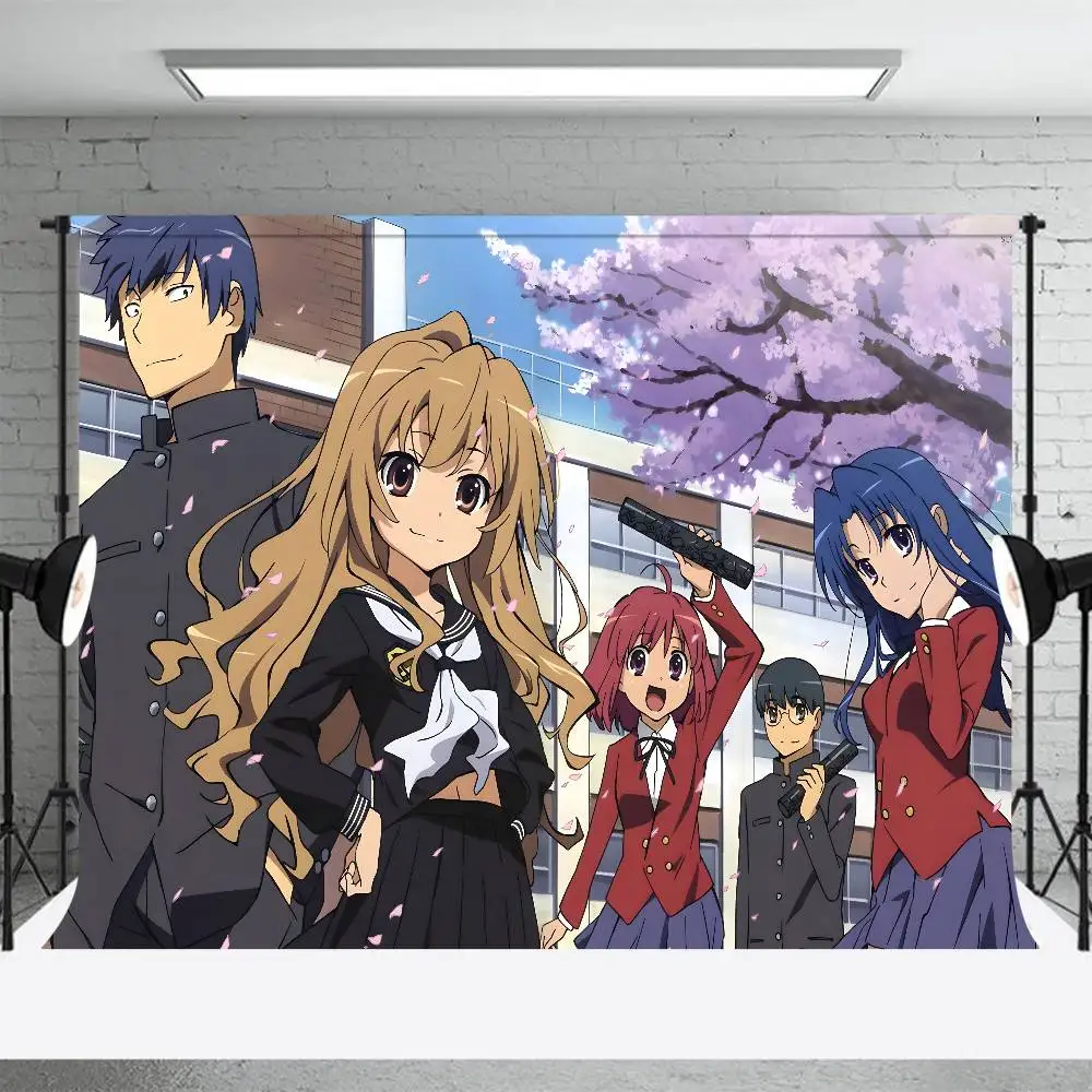1 قطعة أنيمي T-Toradora الديكور خلفية نسيج التصوير خلفية معدات الاستوديو اكسسوارات الديكور المنزل