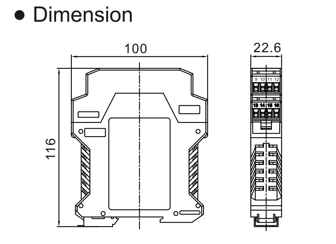 LANBAO KN01M series DC 24V NO NC Switch value input/Switch value output Isolate safety barrier