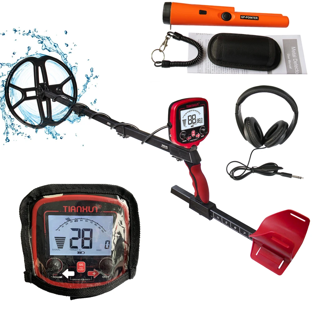 Professional Underground Metal Detector TX-850 with 12inch bigger coil Gold Digger Treasure Hunter Detecting Equipment