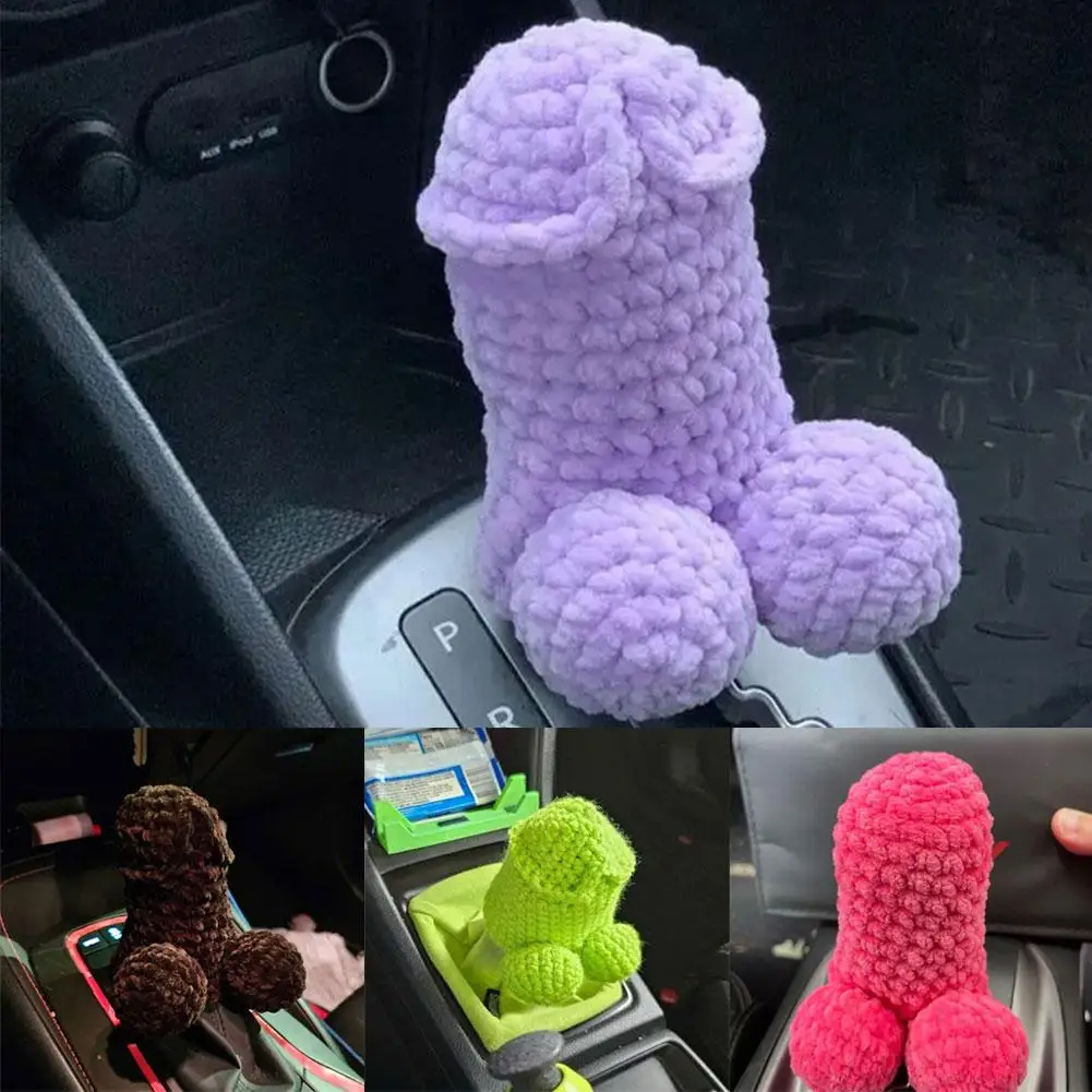 Креативный автомобильный чехол для рычага переключения передач, защитный рукав, рукав для переключения передач, украшение, вязаная ручка рычага переключения передач, форма Swea X0Q0