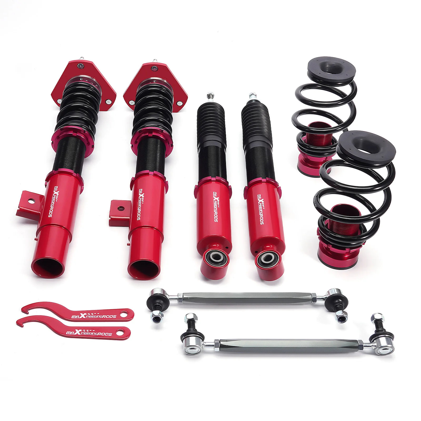 MaXpeedingrods Adjustable Coilovers For Volkswagen Jetta 54.5mm 06-18 MK5 MK6 Shocks Struts Coilover Suspension Spring Struts