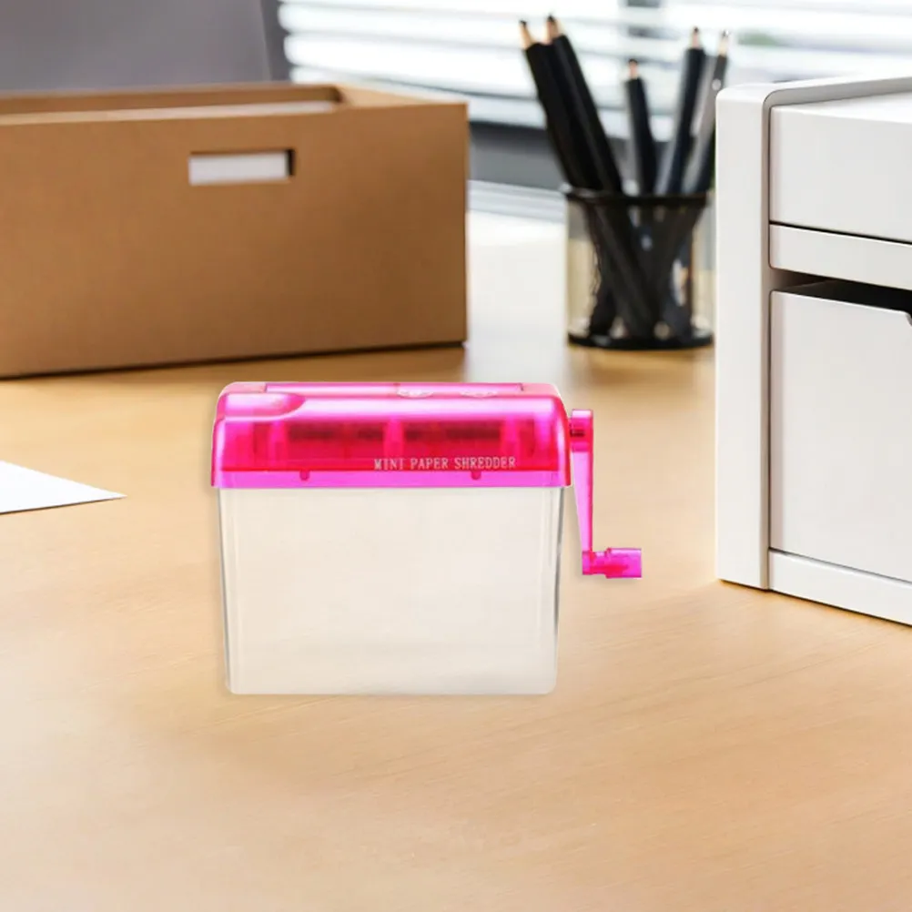 2pcs Manual Handheld Paper Shredder for Home Office – Compact Portable Document Shredder