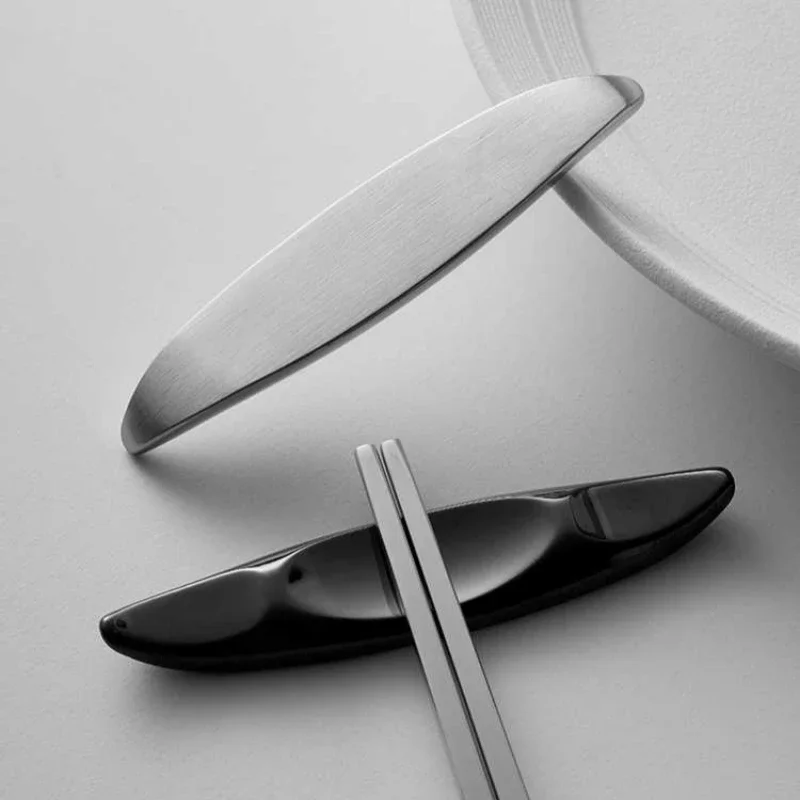 High Quality Spoon and Chopsticks Rest Stainless Steel Chopstick Rest Stone Cutlery Stand Stainless 304 Table Cutlery Holder Bar