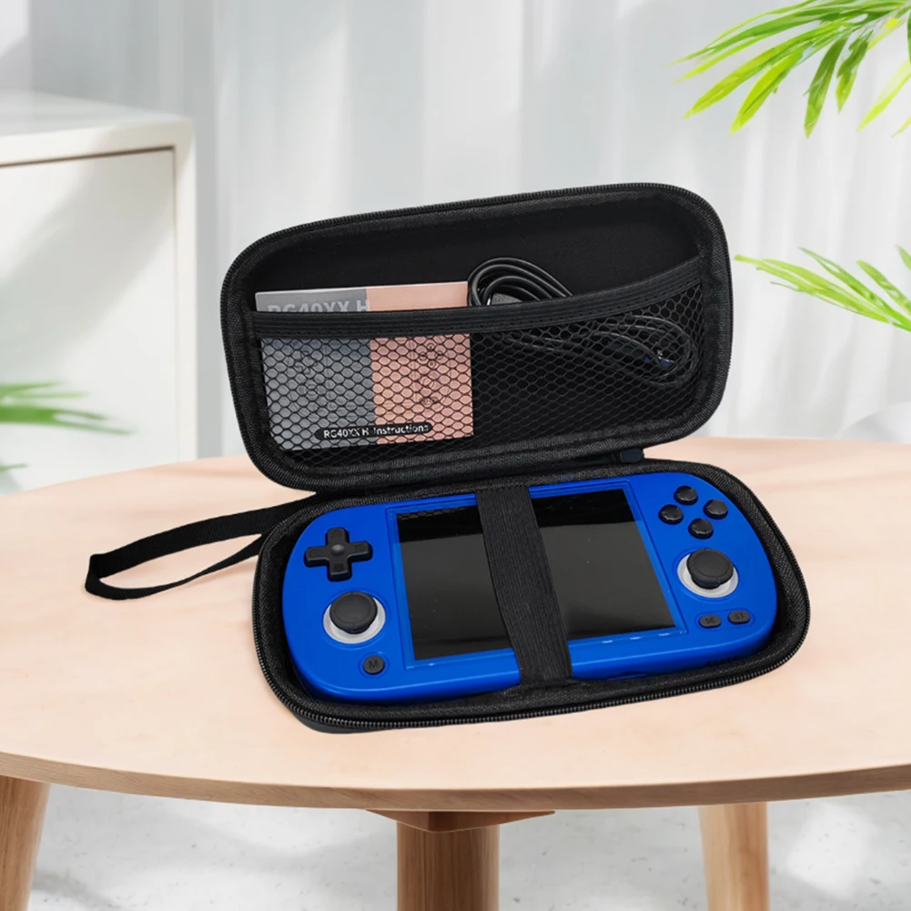 إيفا السفر واقية مع حزام اليد للصدمات هارد شل حالة السفر حقيبة حمل لوحدة التحكم في الألعاب المحمولة RG40XX H/RG405M