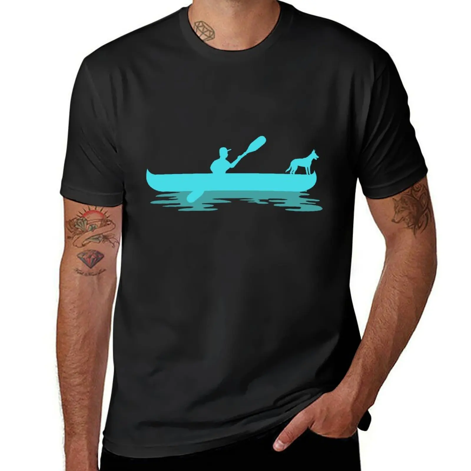 Kayak boat saying gift rowing river canoe nature T-shirt Blouse tops clothes for men