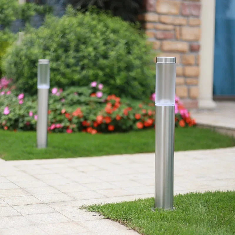 60CM Landschaft Post Licht Wasserdicht Ip65 Edelstahl Outdoor Garten Rasen Säule Licht Post Lampe LightBollard