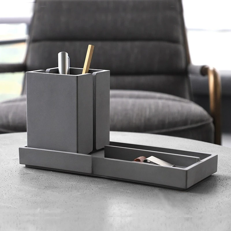 Simple creative pen holder desktop office fashion personality multifunctional storage box Teacher's Day gift